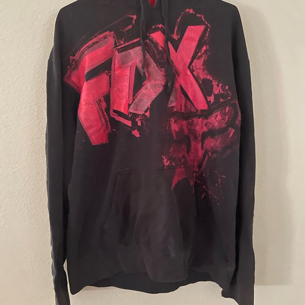 Fox Black and Red Vintage hoodie